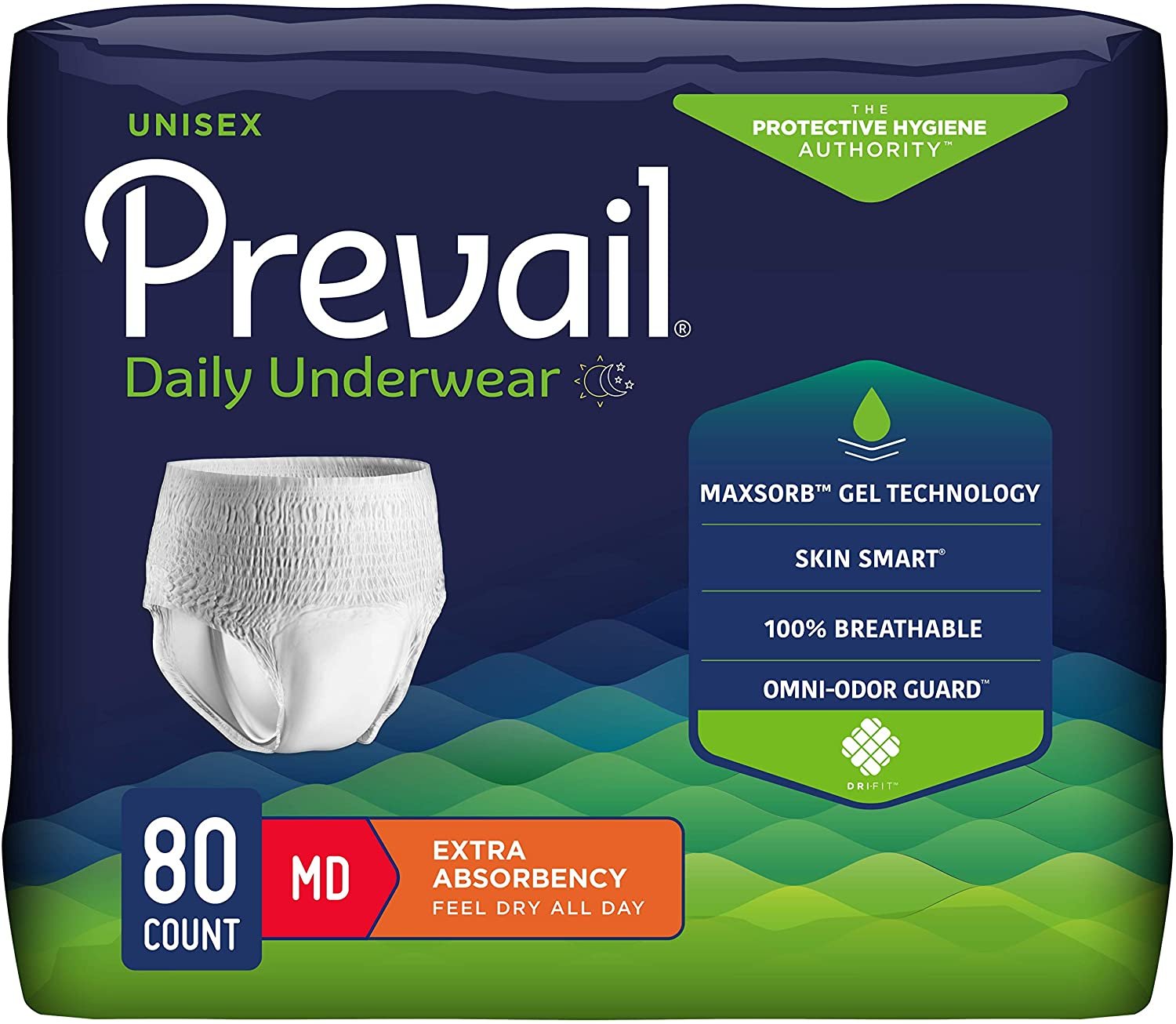 Package of Prevail Diapers