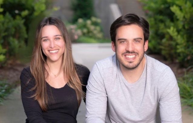 The two founders of CareWell sit together