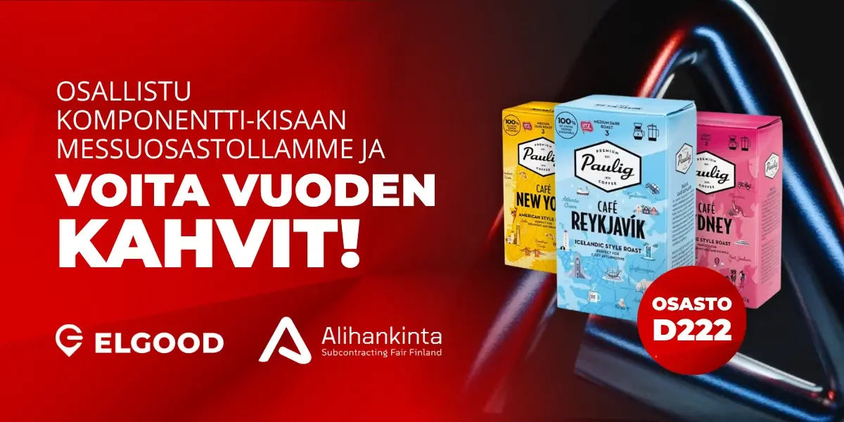 Osallistu komponenttikisaan messuosastollamme ja voita vuoden kahvit