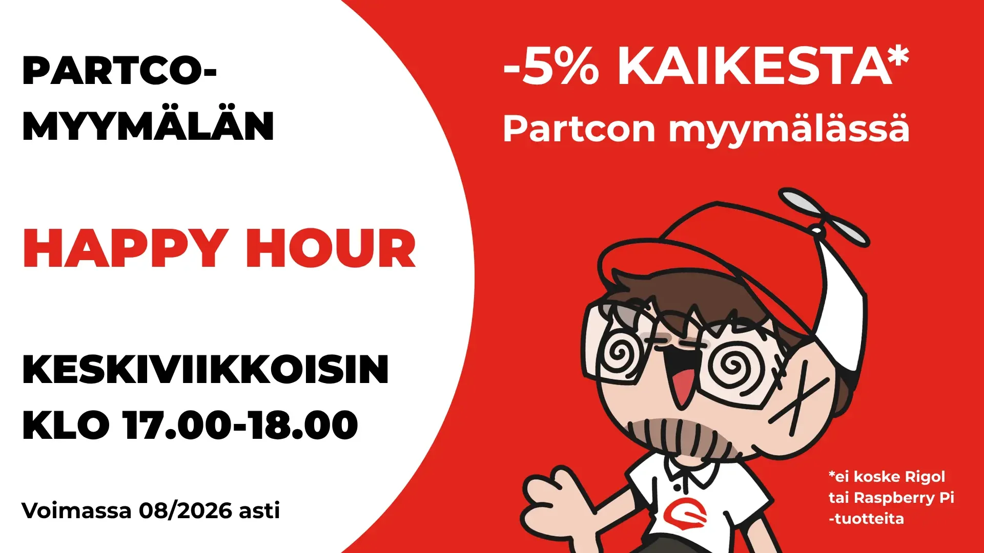 Partcon Happy Hour keskiviikkoisin