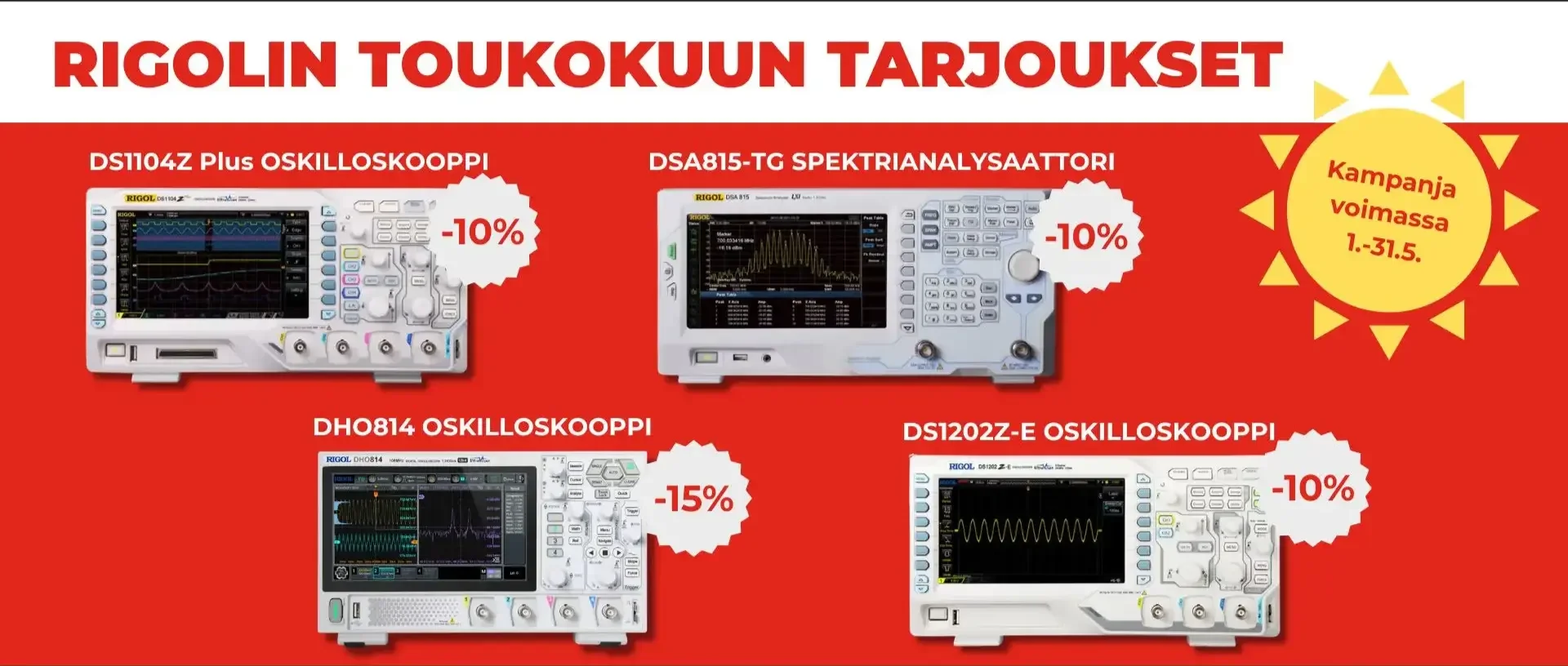 Rigolin toukokuun tarjoukset