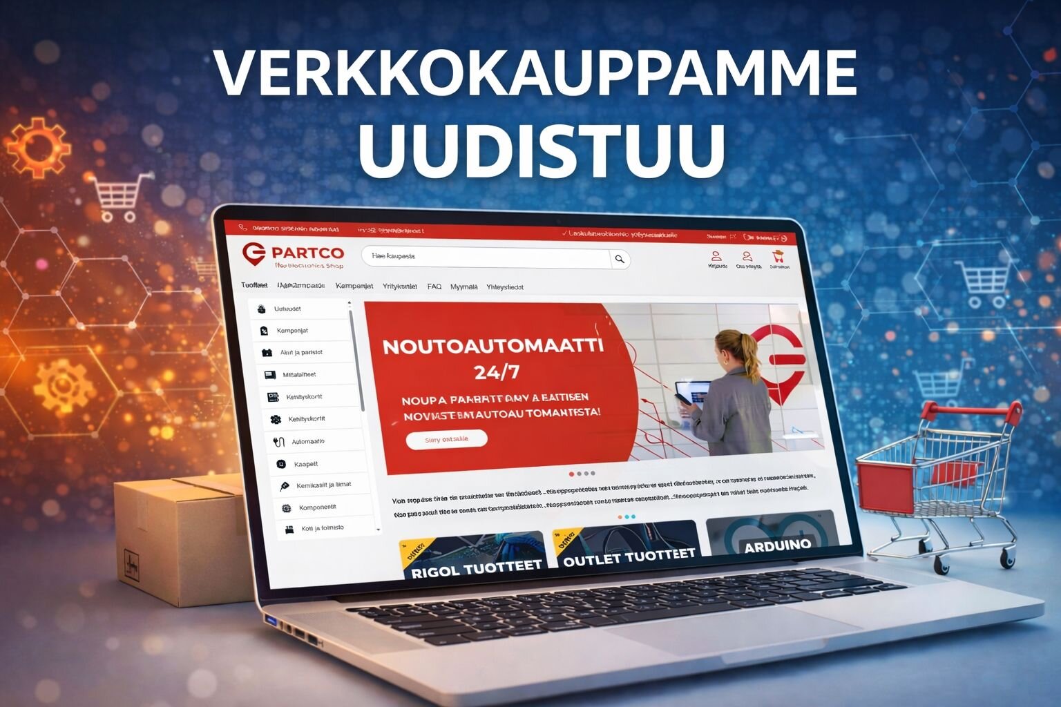 Verkkokauppamme uudistuu!