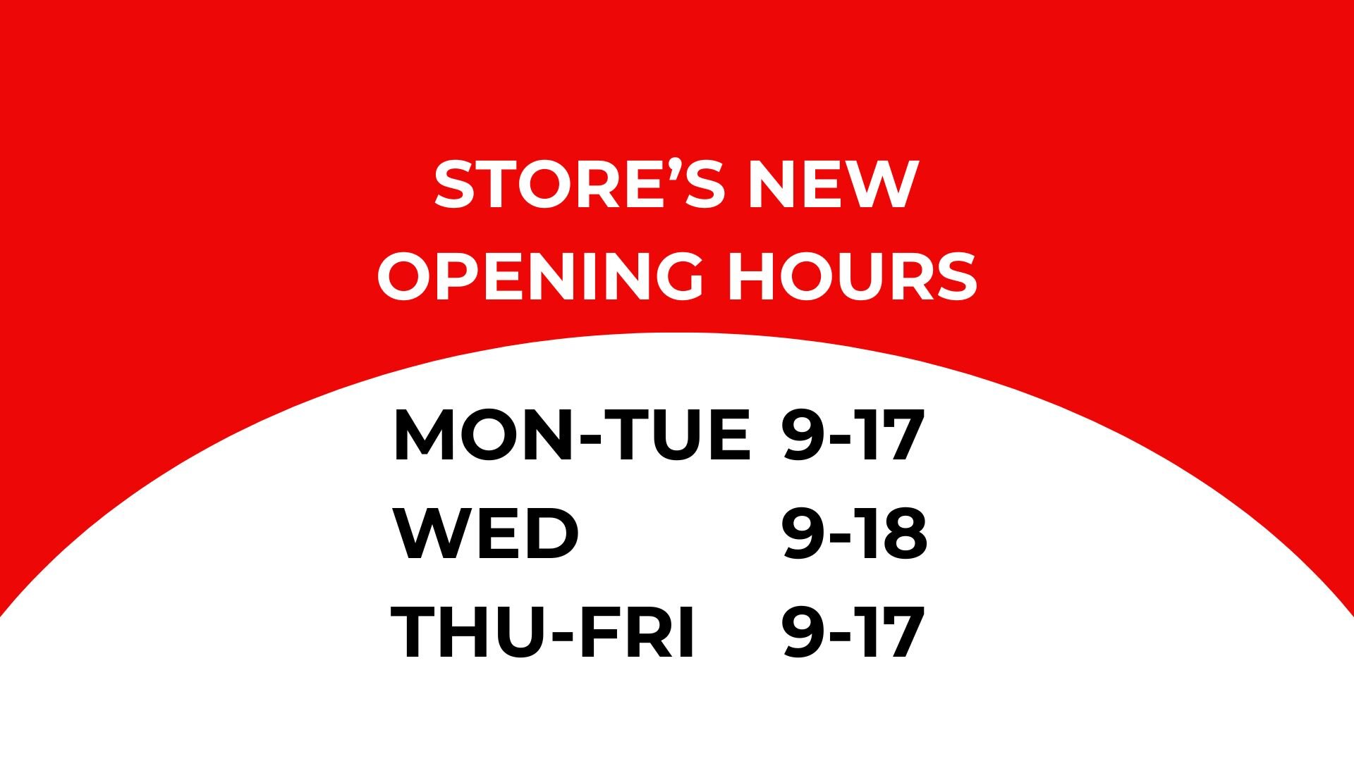 The store's extended opening hours on Wednesdays