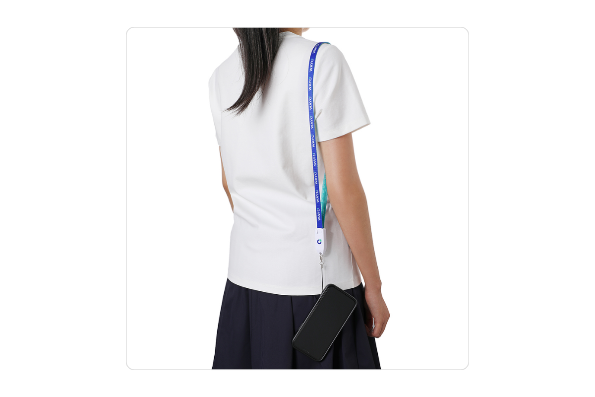 Custom 3-in-1 Charging Cord Phone Lanyard / Measuring Tape from Wayo