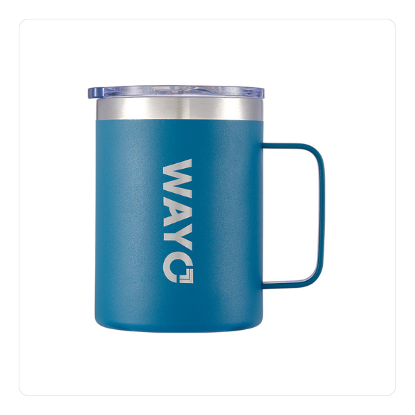 12 oz. Stainless Steel Coffee Mug with Lid from Wayo