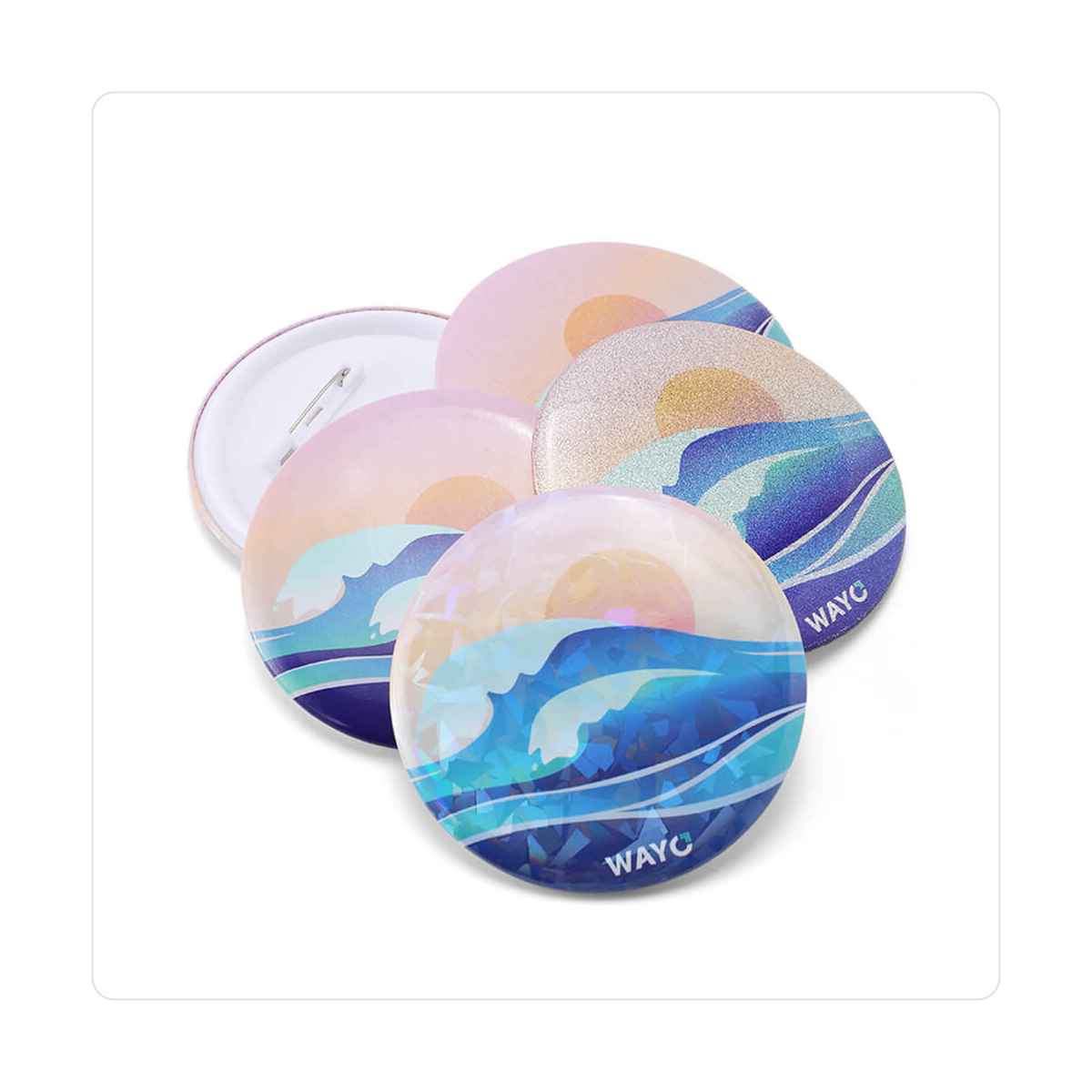 Glossy Finish Pin Button (1.26