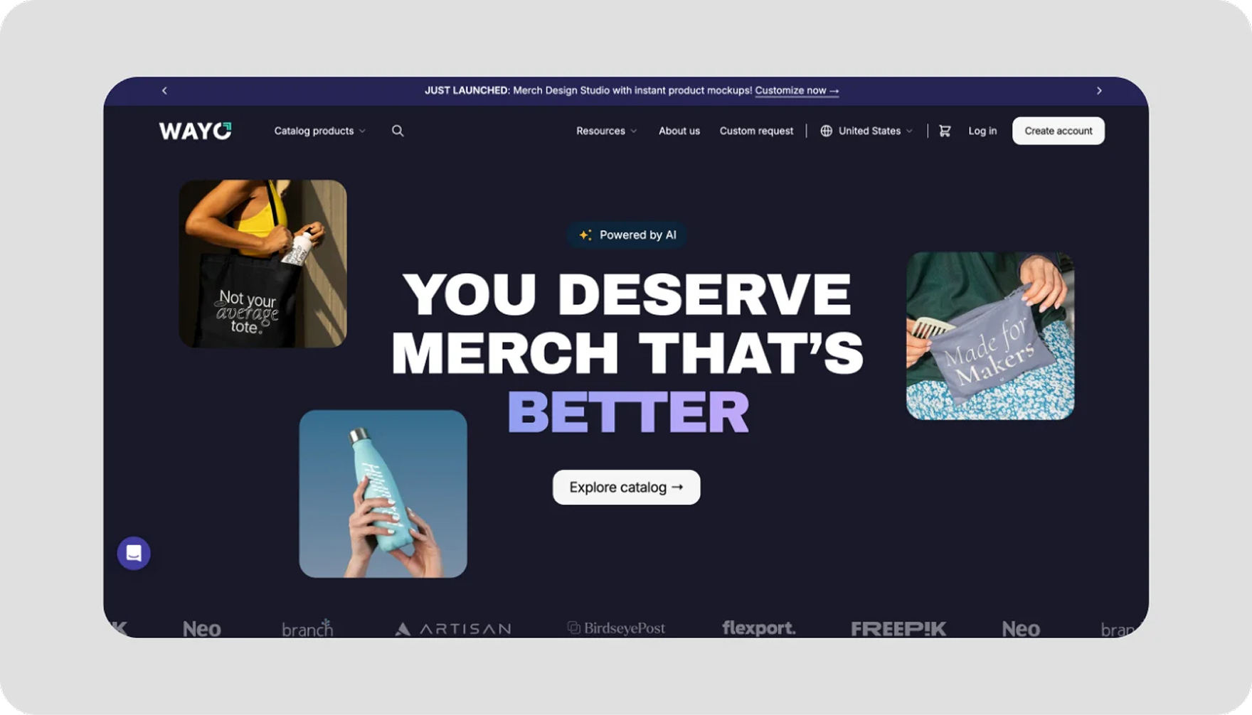 Screenshot of Wayo platform