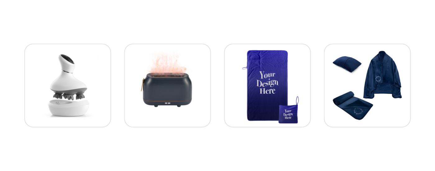 Customizable self care gift options for your next company holiday party gifts