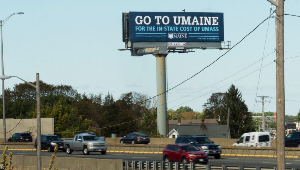 UMaine Billboard Ad - Eduventures Wake-Up Call