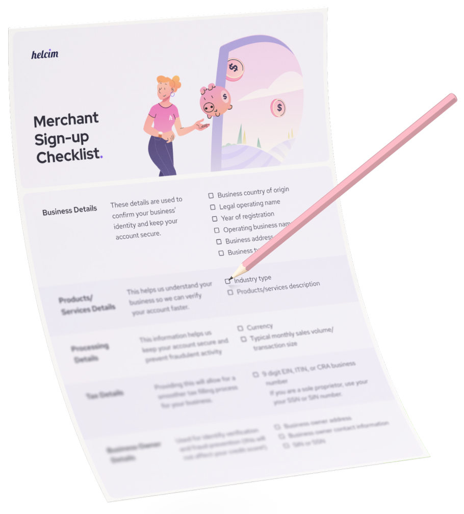 Sign up checklist illustration