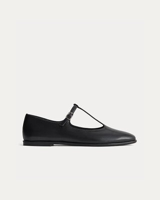 The Leather T-Strap Flat