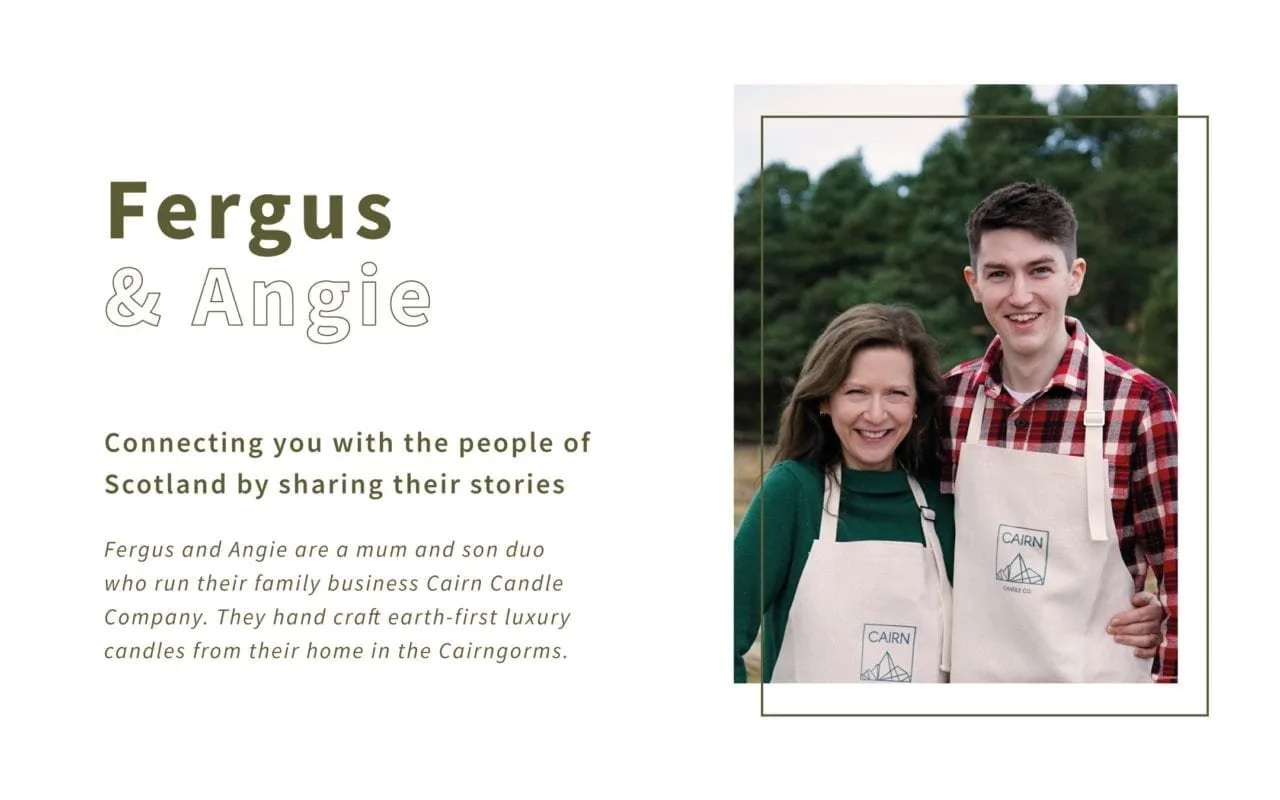 Meet Fergus & Angie Thom owners of Cairn Candles