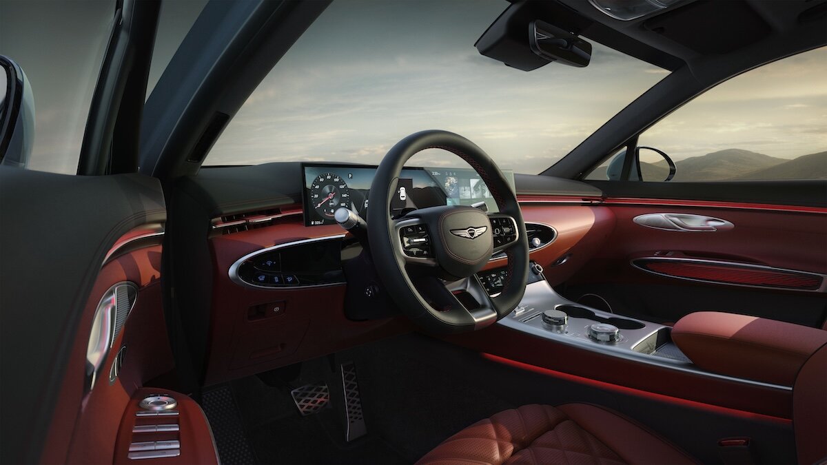 2027 Genesis GV70 interior including display screen