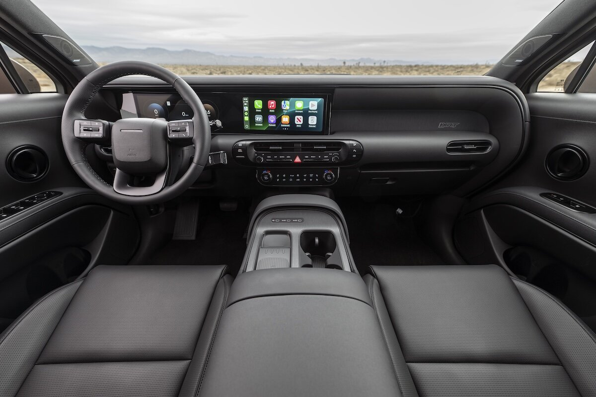 2026 Hyundai PALISADE XRT PRO interior dashboard with steering wheel and touchscreen