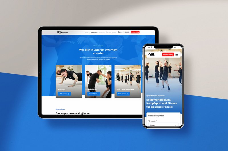 Sportakademie Baumann mockup