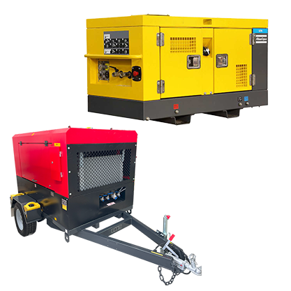 Range of air compressors for reliable compressed air across worksites and projects, available from Access Hire Australia.