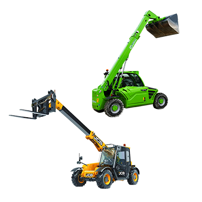 Range of telehandlers for lifting, moving and positioning materials, available from Access Hire Australia.