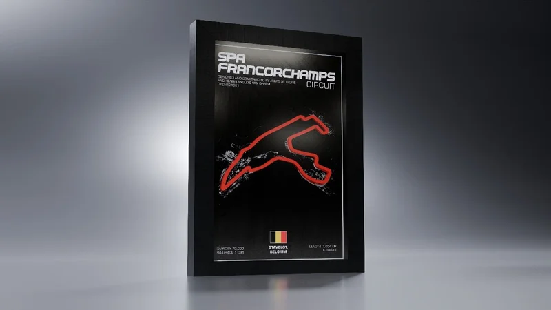 Spa-Francorchamps Circuit 3D Printed Track