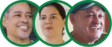 Rostos de clientes empreendedores felizes, expressando satisfação com o serviço e o propósito da Lemon