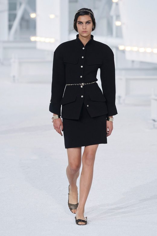 Model on a runaway wearing Chanel  SS21