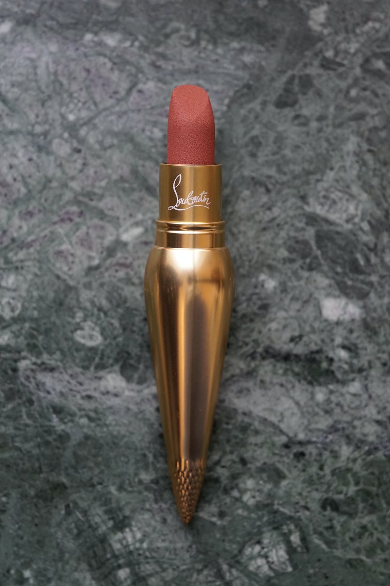 Close up shot of lipstick Rococotte