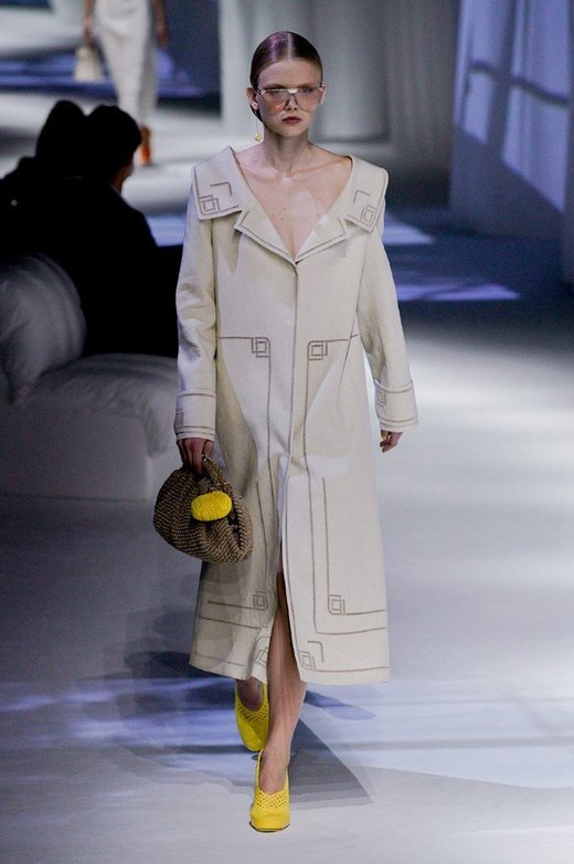 Model on a runaway wearing Fendi SS21