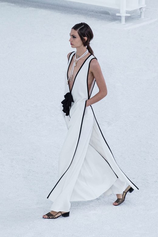 Model on a runaway wearing Chanel  SS21