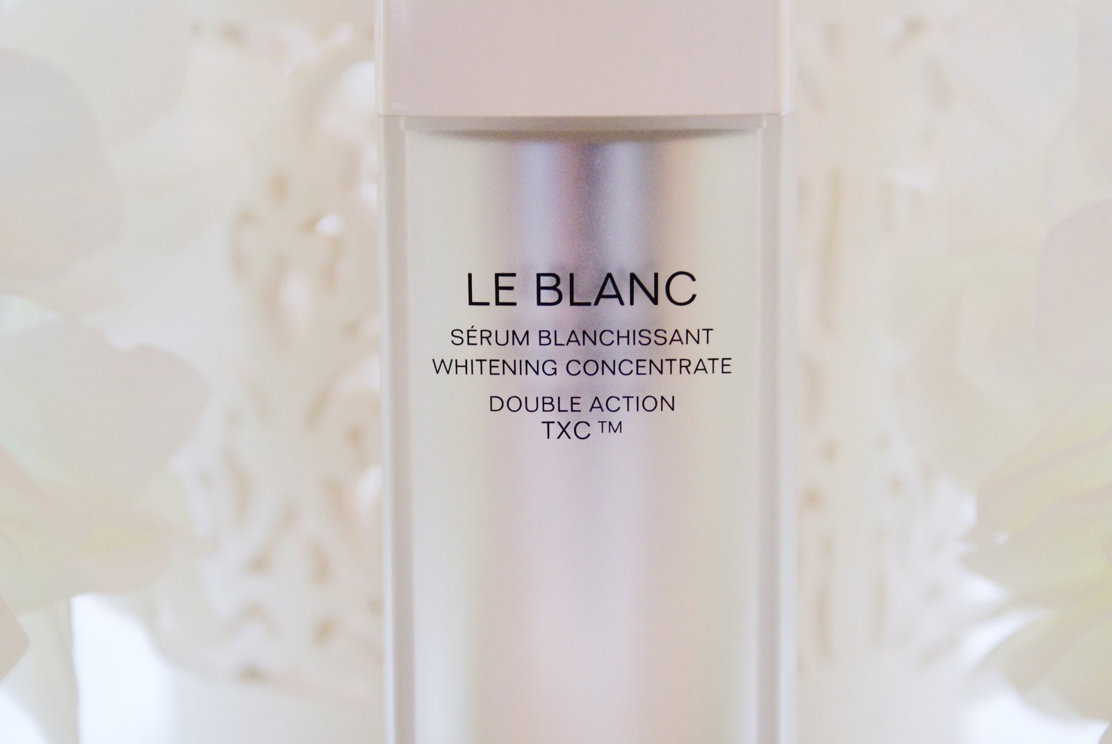 Close up of Chanel le Blanc serum