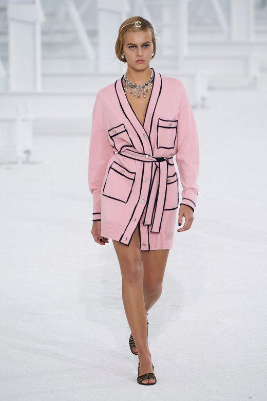 Model on a runaway wearing Chanel  SS21