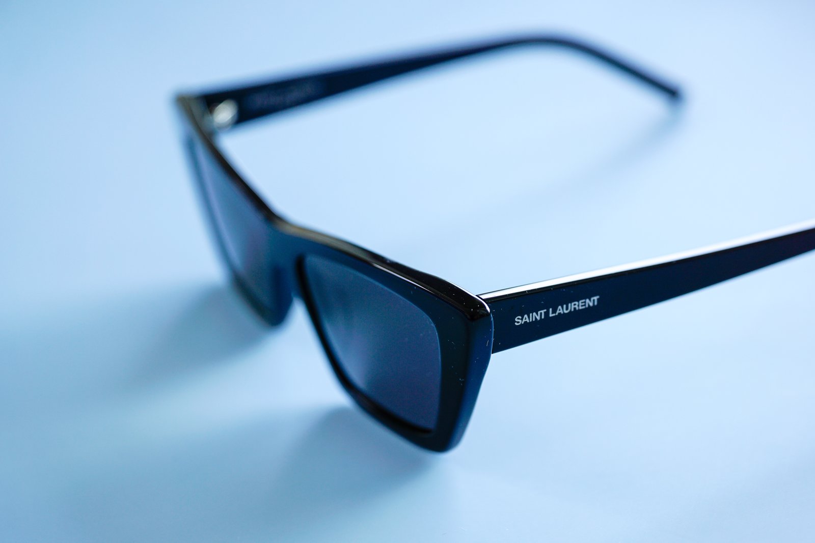close up of Yves Saint Laurent sunglasses