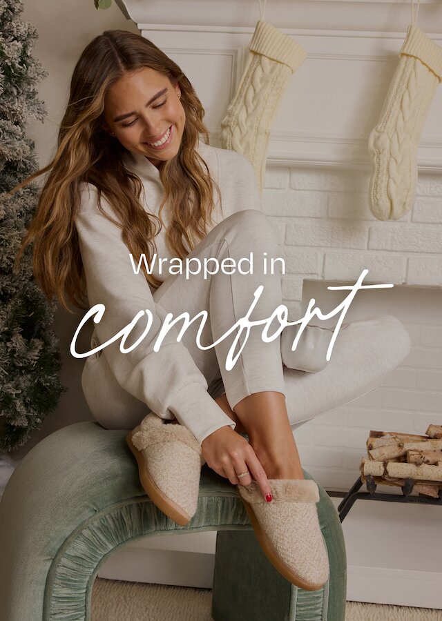 Wrapped in comfort. Oslo Convertible Slipper shown.