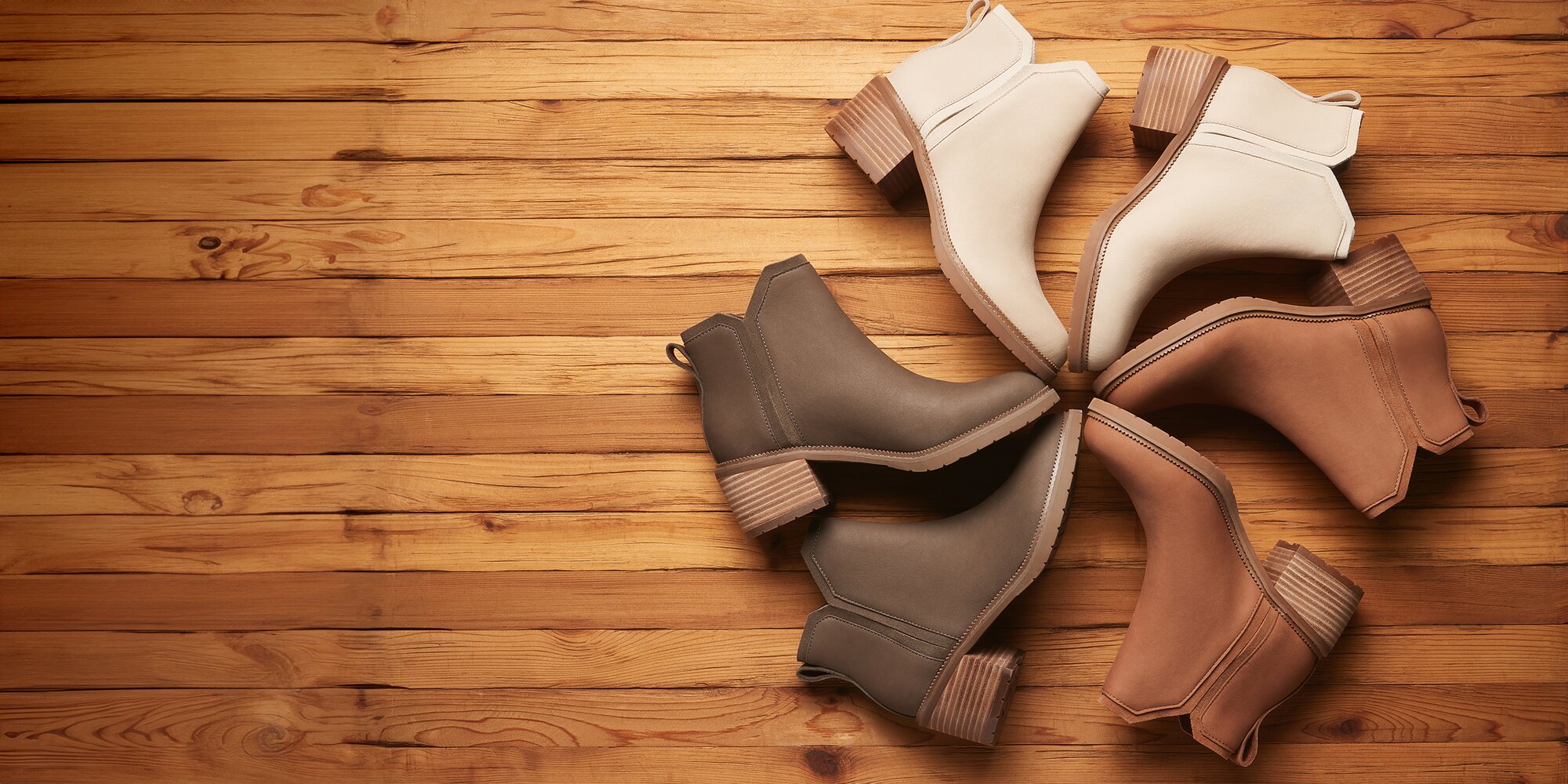 Women's Hailey Ankle Boot in various colors shown.