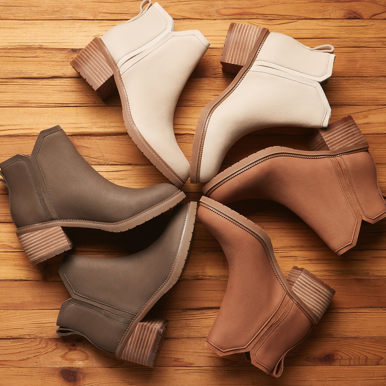 Women's Hailey Ankle Boot in various colors shown.