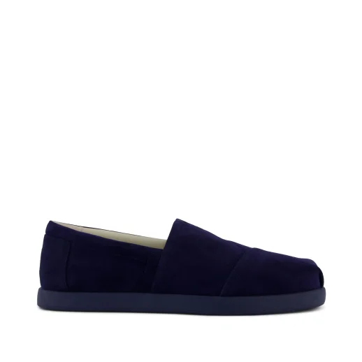 Water Repellent Navy Noir Suede shown.