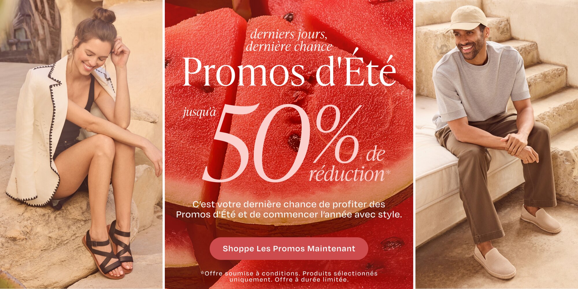Derniers jours, dernière chance. Soldes d’été jusqu’à -50 %