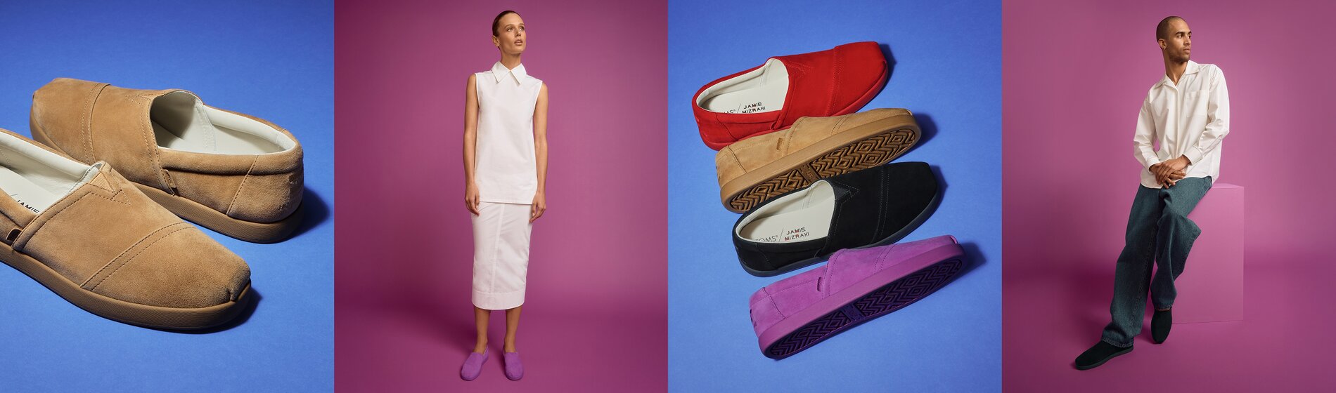 Alpargata Classic shoes for kids and toddlers in Water Repellent Electric Blue Suede and Bright Mulberry Suede. Shop Kids'.
