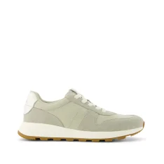 TRVL LITE Retro Runner Sneaker in Water Repellent Clay Suede shown.