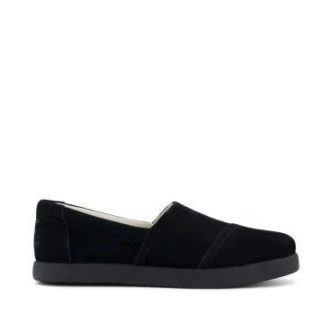 Water Repellent Black Suede shown.