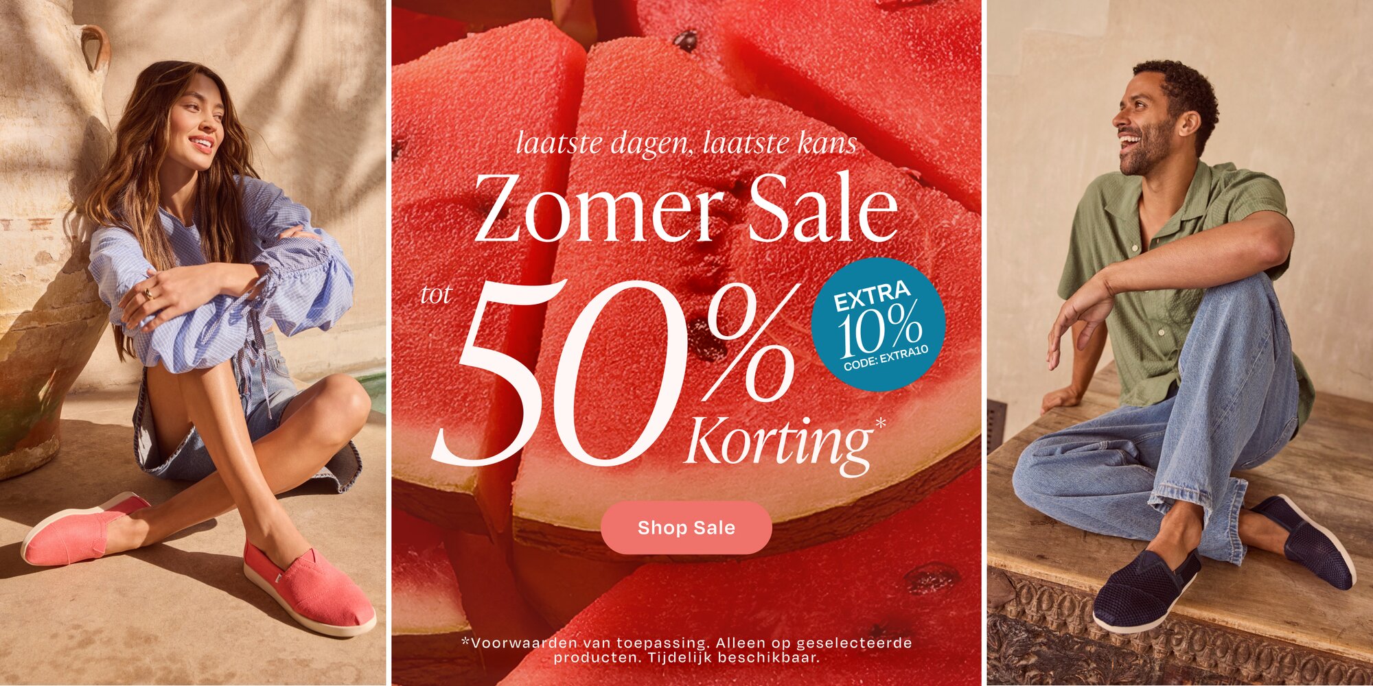 Laatste dagen, laatste kans. Zomer Sale tot 50% korting