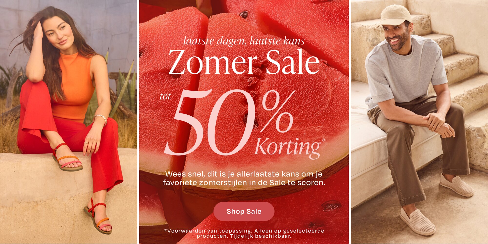Laatste dagen, laatste kans. Zomer Sale tot 50% korting