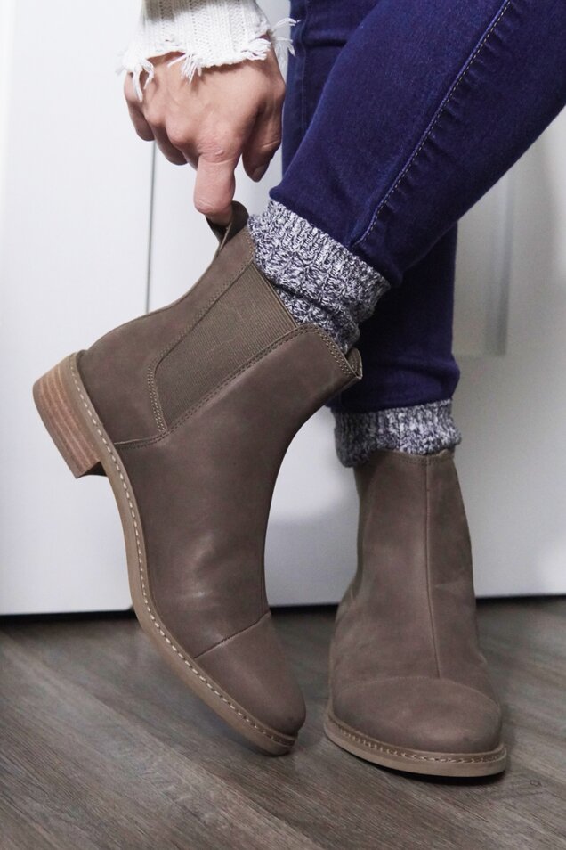 Women's Charlie Boot in canteen leather shown.