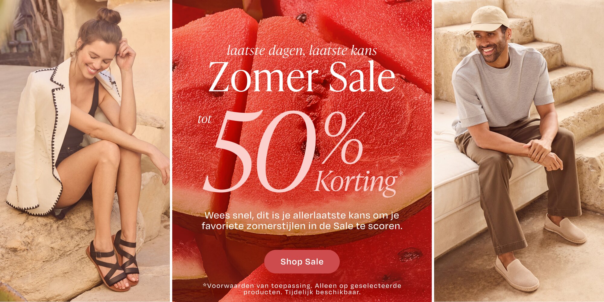 Laatste dagen, laatste kans. Zomer Sale tot 50% korting