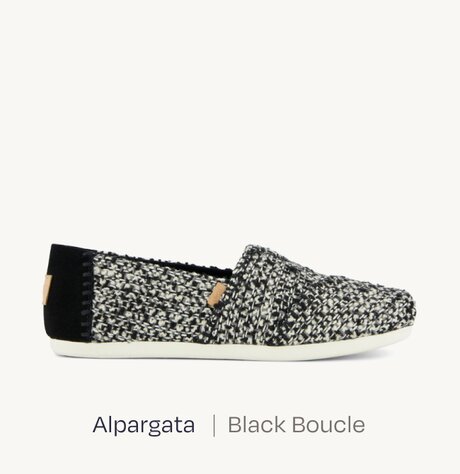 Alpargata | Black Boucle.