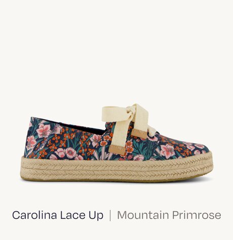 Carolina Lace Up  |  Mountain Primrose.