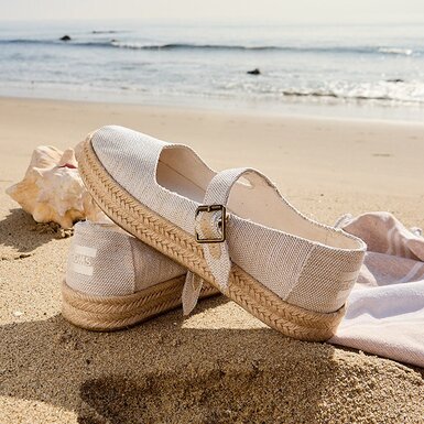 Carolina Lace Up and Alpargata classic in Dark Teal Floral Print