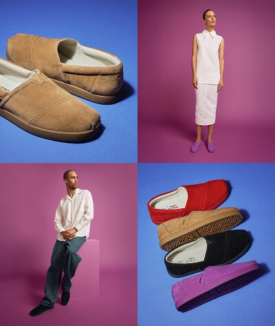 Alpargata Classic shoes for kids and toddlers in Water Repellent Electric Blue Suede and Bright Mulberry Suede. Shop Kids'.