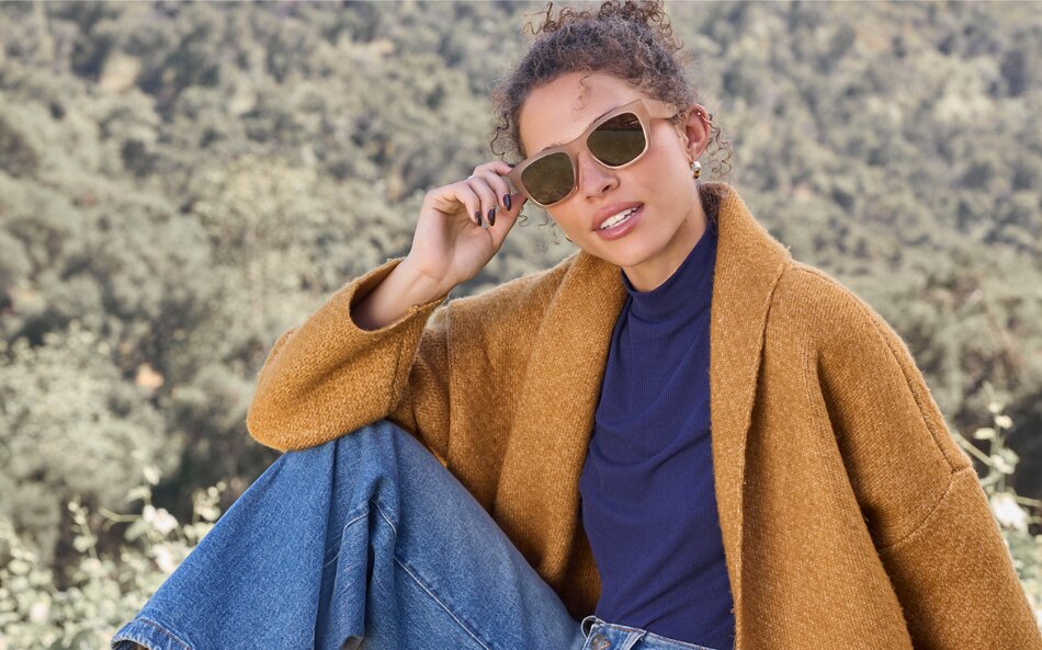 TOMS Devon Traveler Sunglasses shown.