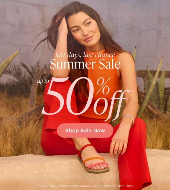Last days, last chance. Summer sale up to 50% off