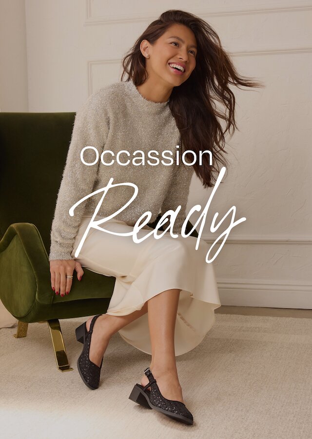 Occasion Ready. Jaclyn Slingback Heel shown.
