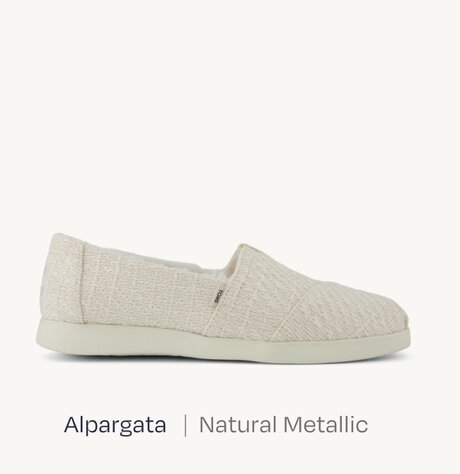 Alpargata | Natural Metallic.